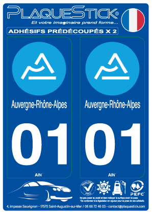 01 -Auvergne-Rhône-Alpes PlaqueStick