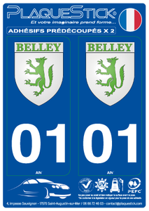 01 -Belley "Blason" PlaqueStick