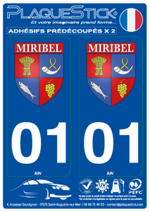 01 -Miribel "Blason" PlaqueStick
