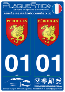 01 -Perouges "Blason" PlaqueStick