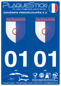 01 -Saint-Etienne-du-Bois "Blason" PlaqueStick