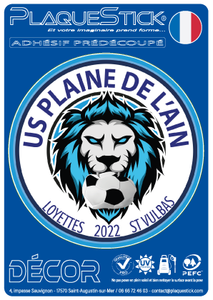 01 -Saint-Vulbas-Loyette "US Plaine de l'Ain" Décor PlaqueStick
