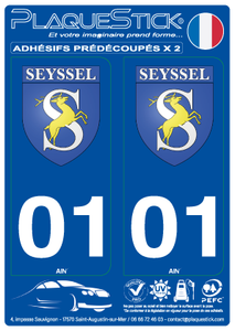 01 -Seyssel "Blason" PlaqueStick