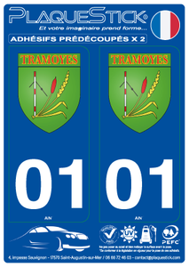 01 -Tramoyes "Blason" PlaqueStick