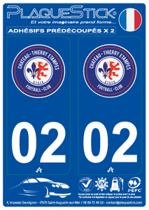02 -Château-Thierry - Étampes "FC" PlaqueStick