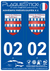 02 -Coucy-le-Château - Auffrique "ßlason" PlaqueStick