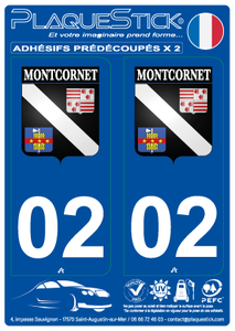 02 -Montcornet "Blason" PlaqueStick