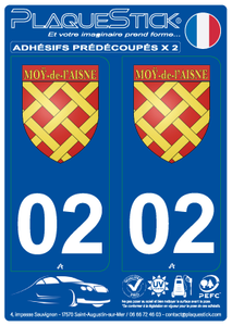 02 -Moÿ-de-l'Aisne "ßlason" PlaqueStick