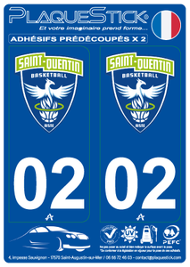 02 -Saint-Quentin "Basketball" PlaqueStick