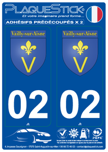 02 -Vailly-sur-Aisne "ßlason" PlaqueStick