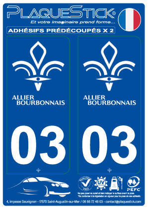 03 -Allier-Bourbonnais PlaqueStick
