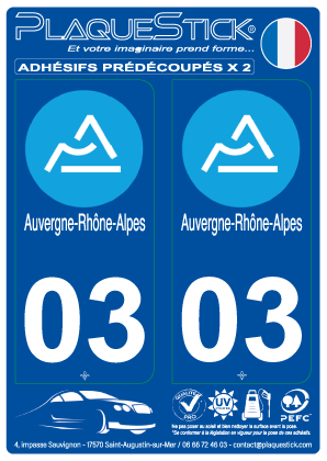 03 -Auvergne-Rhône-Alpes PlaqueStick