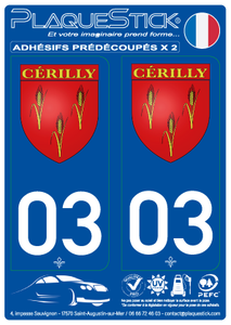 03 -Cerilly "Blason" PlaqueStick