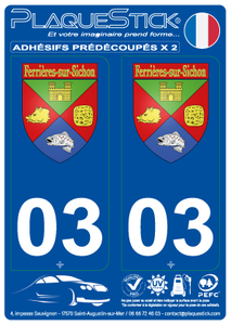 03 -Ferrière-sur-Sichon "Blason" PlaqueStick