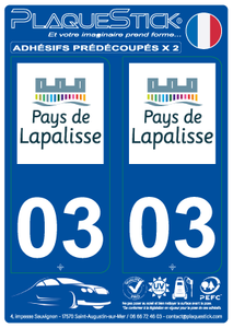 03 -Lapalisse "Pays" PlaqueStick