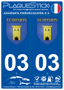 03 -Le Donjon "Blason" PlaqueStick