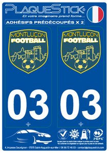 03 -Montluçon "Football" PlaqueStick