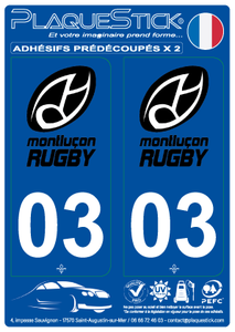 03 -Montluçon "Rugby" PlaqueStick