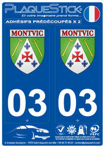 03 -Montvicq "Blason" PlaqueStick