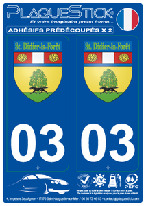 03 -Saint-Didier-la-Forêt "Blason" PlaqueStick