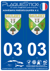 03 -Saulzet "Blason" PlaqueStick