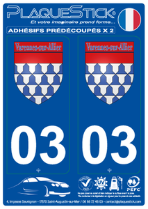 03 -Varennes-sur-Allier "Blason" PlaqueStick