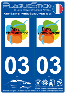 03 -Vichy "Auvergne" PlaqueStick
