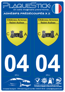 04 -Château-Arnoux - Saint-Auban "Blason" PlaqueStick