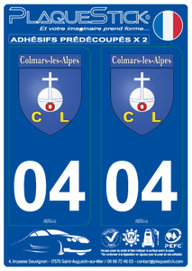 04 -Colmars-les-Alpes "Blason" PlaqueStick
