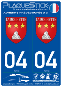 04 -La Rochette "Blason" PlaqueStick