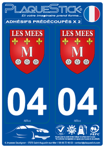 04 -Les Mées "Blason" PlaqueStick