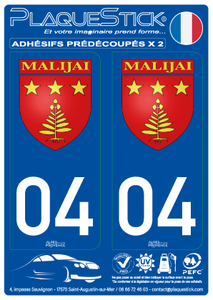 04 -Malijai "Blason" PlaqueStick