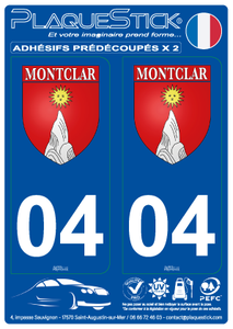 04 -Montclar "Blason" PlaqueStick