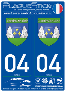 04 -Moustiers Sainte-Marie "Blason" PlaqueStick