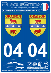 04 -Oraison "Blason" PlaqueStick