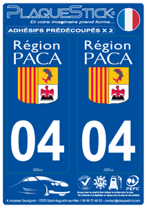 04 -Région PACA PlaqueStick