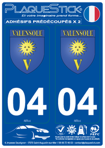 04 -Valensole "Blason" PlaqueStick