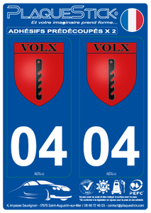04 -Volx "Blason" PlaqueStick