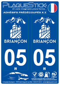 05 -Briançon "Blanc" PlaqueStick