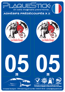 05 -Briançon "Diables Rouges" 2 PlaqueStick