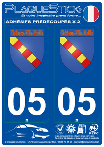 05 -Château-Ville-Vieille "Blason" PlaqueStick