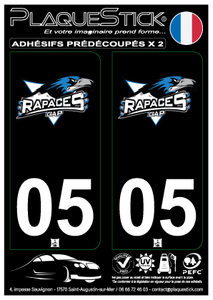 05 -Gap "Rapaces" Fond noir PlaqueStick