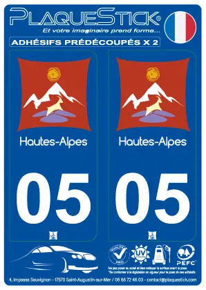 05 -Hautes-Alpes PlaqueStick