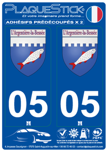 05 -L'Argentière-la-Bessée "Blason" PlaqueStick