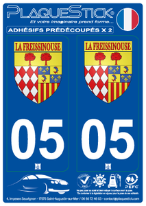 05 -La Freissinouse "Blason" PlaqueStick
