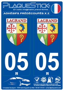 05 -Lagrand "Blason" PlaqueStick