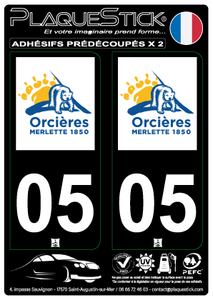 05 -Orcières "Merlette 1850" Fond noir PlaqueStick
