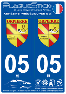 05 -Orpierre "Blason" PlaqueStick