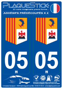 05 -Sud-Alpes-Côte-d'Azur PlaqueStick