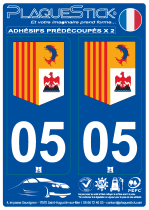05 -Sud-Alpes-Côte-d'Azur PlaqueStick